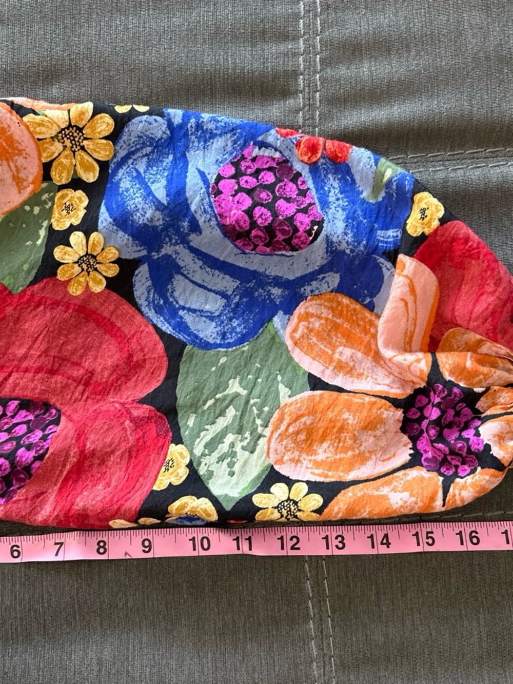 Oddi Floral Tiered Midi rayon Dress with Square Neck - Multicolor. S - Picture 5 of 7